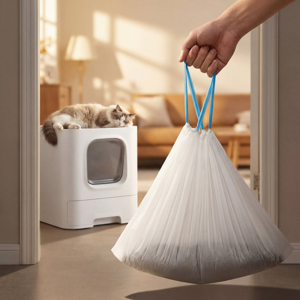 Warcat 45 Count Cat Litter Bags for Automatic Cat Litter Box